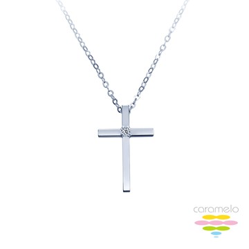 彩糖鑽工坊 十字架鑽石項鍊 CL-PD230