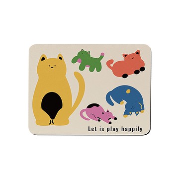 Sunday Life 動物圖案洗手台面矽藻土吸水軟墊 (30cm*40cm)  貓咪款  1個