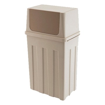 艾米購物 大容量垃圾桶 卡其色 簡約耐用  30L