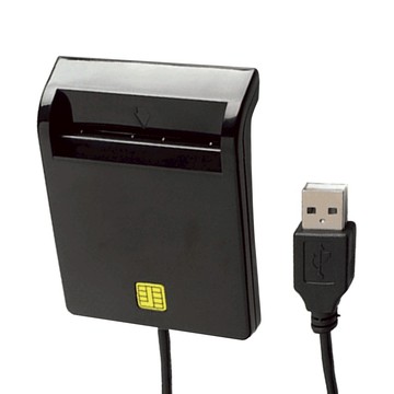 Office1 USB晶片讀卡機/傾斜設計晶片多功能讀卡機  黑色  ousbblack  1個
