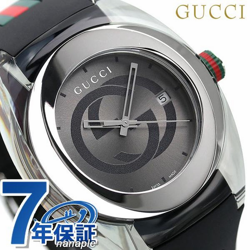 グッチ 時計 シンク 46mm クオーツ メンズ 腕時計 YA137116 GUCCI  