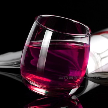 創意不倒翁洋酒杯搖晃酒杯異形杯玻璃水晶杯子甜品烈酒杯雞尾酒杯