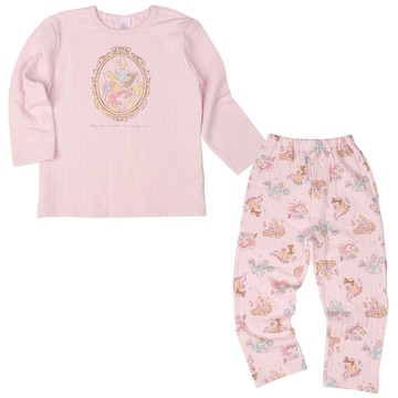 akachan honpo - 長袖家居服-迪士尼公主們-粉紅色