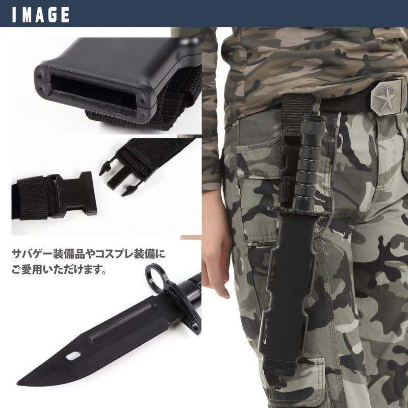 Catsobat ゴム製 サバイバルダミーナイフ ミリタリードレスアップパーツ Airsoft Dummy Knife タイプ2