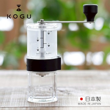 日本下村KOGU 日製透明便攜型手搖磨豆器(粗細可調)