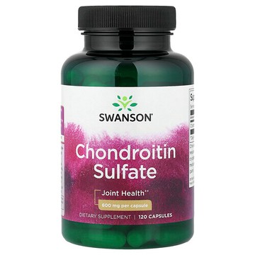 Swanson Vitamins, 硫痠軟骨素，600 毫克，120 粒膠囊