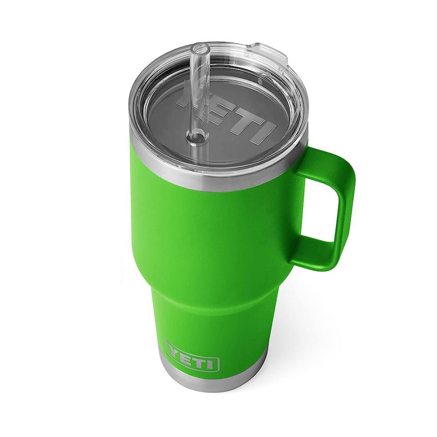 YETI Rambler oz Straw Mug, Vacuum Insulated, Stainless Steel, Canopy Green