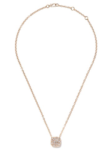 Pomellato - 18kt rose gold Nudo diamond pendant necklace - women - Diamond/18kt Rose Gold - 40 - FB704GO6BR Brown