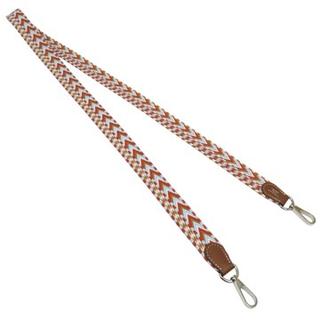 【二手名牌BRAND OFF】HERMES 愛馬仕 橘/藍色 帆布 背帶