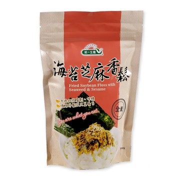 統一生機 海苔芝麻香鬆(全素200g/包)