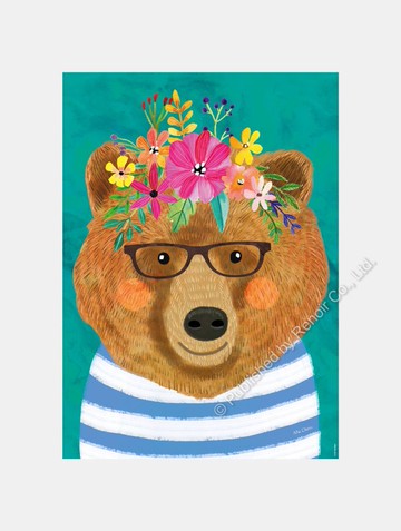 溫婉棕熊/Floral Friends /1000片/HEYE