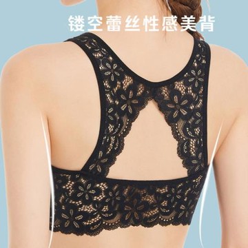 外貿原單大碼無鋼圈美背內衣超薄大罩杯無拖文胸舒適減壓運動背心