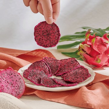 台灣無加糖火龍果乾 20g 隨身包 | 低溫慢烘、無防腐劑、無香料色素、台灣水果、肉質Ｑ軟透著微微的焦香