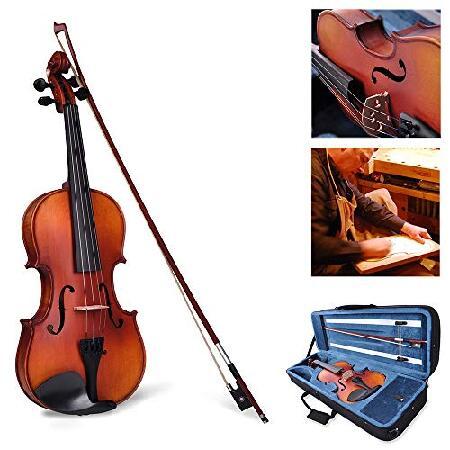 Vif Handmade Stradivari Copy Style Violin Fiddle Case Bow Set Student Violin Show Full Size