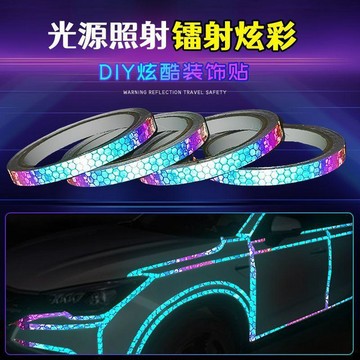 ⭐臺灣熱賣好物⭐汽車輪轂反光貼輪胎防撞貨車反光車貼汽車摩托車電動車反光條貼紙