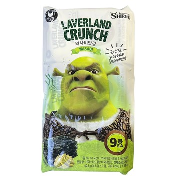 MANJUN 韓國史瑞克海苔 山葵口味 9入組  40.5g  1個