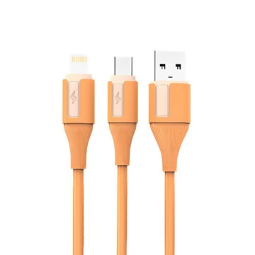 VOORCA 120cm 極光硅膠充電線(阻燃充電線 防纏繞 多色 18W/27W/60W 快充 Type-C)