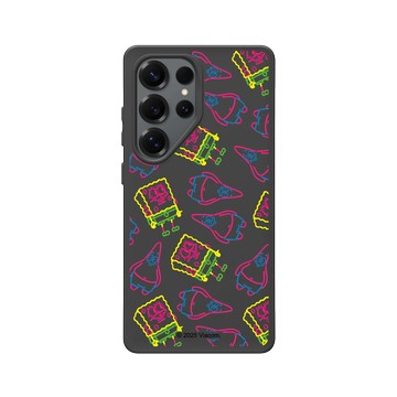 Galaxy S25 Ultra SolidSuit 黑 - 海綿寶寶 SpongeBob - 奇異筆觸Pattern
