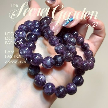 ⭕藍莓紫祖母晶⭕祖母晶 水晶手串 紫祖母晶 純天然無優 化能量水晶 水晶手練 水晶手珠 水晶手串 平穩情緒 驅邪安神