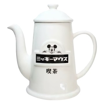 sun art 米奇陶瓷茶壺 喫茶 670ML  白色  1個