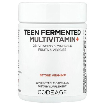 Codeage, 青少年發酵多維生素+， 60 粒素食膠囊