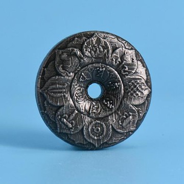 【杰克礦長】天然真品鐵隕石天鐵復古宇宙星星六字真言平安扣吊墜