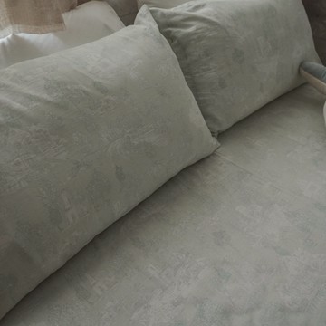 碧綠莊園【二層紗】100%純棉 床包/兩用被涼被 台灣製 棉床本舖