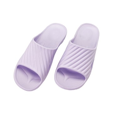 [家速配]時尚風格休閒拖鞋-淺紫35/36