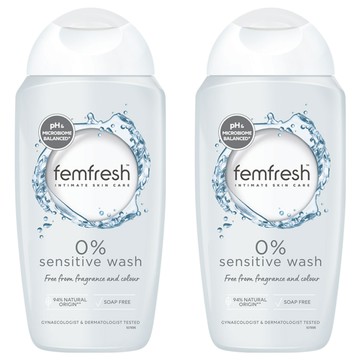 femfresh 芳芯 私密潔膚露 純淨植萃 蓮花竹葉萃取 0香精 0色素  250ml  2瓶