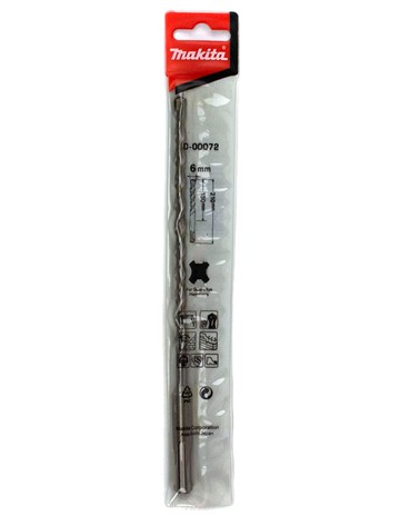 MAKITA 牧田 D-00072 四溝二刃 四溝鑽頭 6*210 配件 水泥 鑽頭 鑽尾 四溝 免出力 兩刃