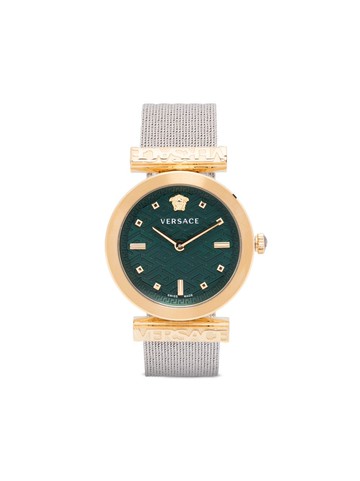 Versace - Versace Regalia 34mm - women - glass/Sapphire Crystal/stainless steel - One Size - Green
