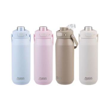 澳洲 Oasis -三層不鏽鋼陶瓷彈蓋保溫瓶 750ml