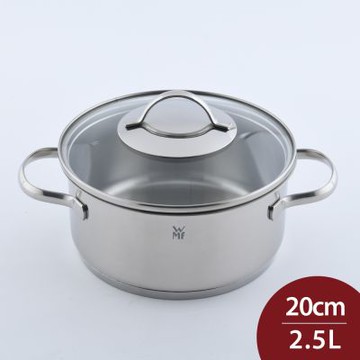 WMF PROVENCE PLUS 德國 316 不鏽鋼矮身湯鍋 (含蓋) 20cm 2.5L 湯鍋 燉鍋 不鏽鋼鍋 雙耳鍋 (電磁爐 IH爐可用)