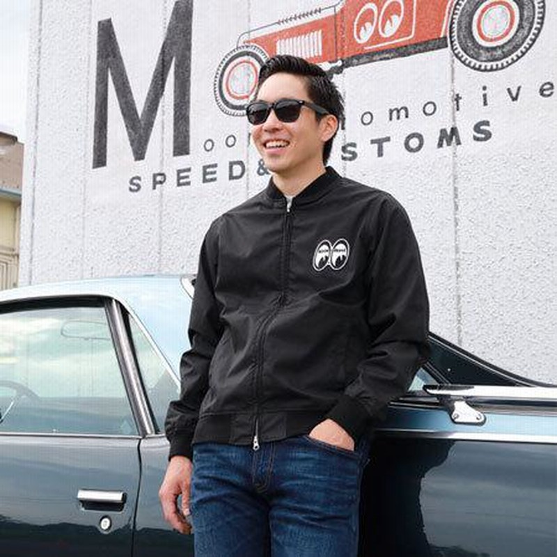 Mooneyes グレー ジャケット Lサイズ ムーンアイズ ジャケット メンズ ジャンパー ブルゾン おしゃれ
