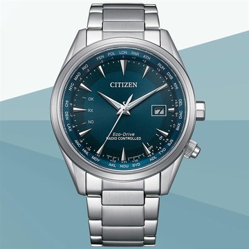 CITIZEN星辰 GENTS系列 電波對時 萬年曆 光動能腕錶／43mm／CB0270-87L_廠商直送