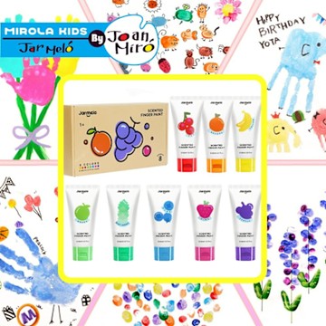 【JarMelo 原創美玩】香氛易洗手指畫顏料(8色) JA96277