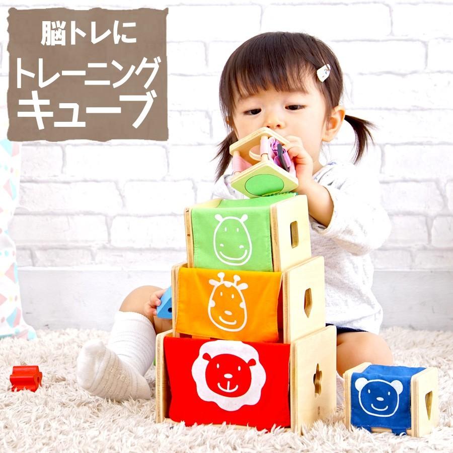 おもちゃ トレーニングキューブ 知育玩具 木のおもちゃ 赤ちゃん 1歳 2