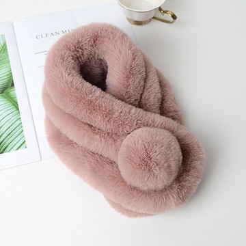 🌈綺羅✨現貨隔日達🎀圍脖圍巾 水貂毛圍巾 交叉 毛絨 保暖 禦寒 護頸 女生圍巾 交叉圍巾 仿獺兔毛 仿草皮