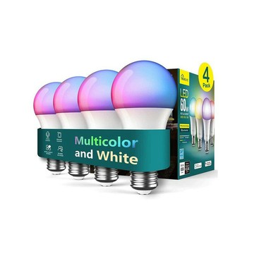 [2美國直購] Treatlife 智能燈泡 SL10 2.4GHz音樂同步變色 A19 E26可調光LED 9W 搭配Alexa和Google Home