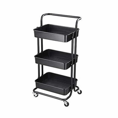 Yescom キッチン ワゴン キャスター付き 3段 キッチンワゴン おしゃれ バスケットトローリー キャスターワゴン 通販 Lineポイント最大get Lineショッピング