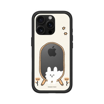 iPhone 16 Pro Mod NX 黑 - 右手超人 - 狗狗雲照鏡子