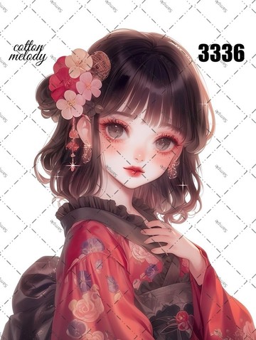 original sticker no.3336 人物貼紙 原創貼紙 原創人物貼紙 裝飾貼紙 cotton melody