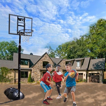 kingjet 9002兒童籃球架/透明籃板/高度可調/可移動/室內戶外適用/mit