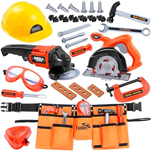 Kids Tool Set-Zealous Pretend Construction Toy with Kids Tool Belt