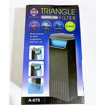 (10%蝦幣回饋/免運) 全新福利品 UP AQUA 雅柏 三角形內掛過濾器 A-070 500L/H 低水位過濾器