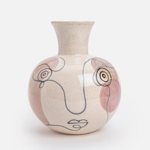 Bloomingville陶瓷花器22.5cm 臉譜