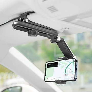 台灣熱賣🔥汽車手機架 導航支架 遮陽板手機支架 手機支架 支架 手機架汽車 汽車手機支架 手機支架汽車 車用手機支架
