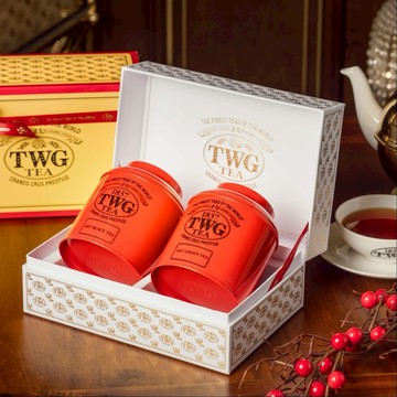 給最高貴的你【TWG Tea】優雅禮盒茶組 My Posh Tea Set (1837紅茶150gx1+1837綠茶120gx1) ｜新年禮物、禮盒