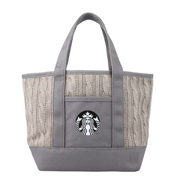 星巴克大象灰女神針織提袋