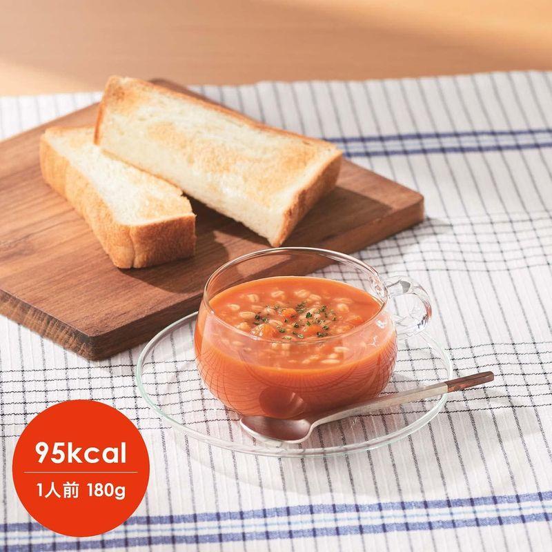 在宅ワーク・非常食にもはくばく もち麦のポタージュ粥トマトスープ仕立て 180g×10個